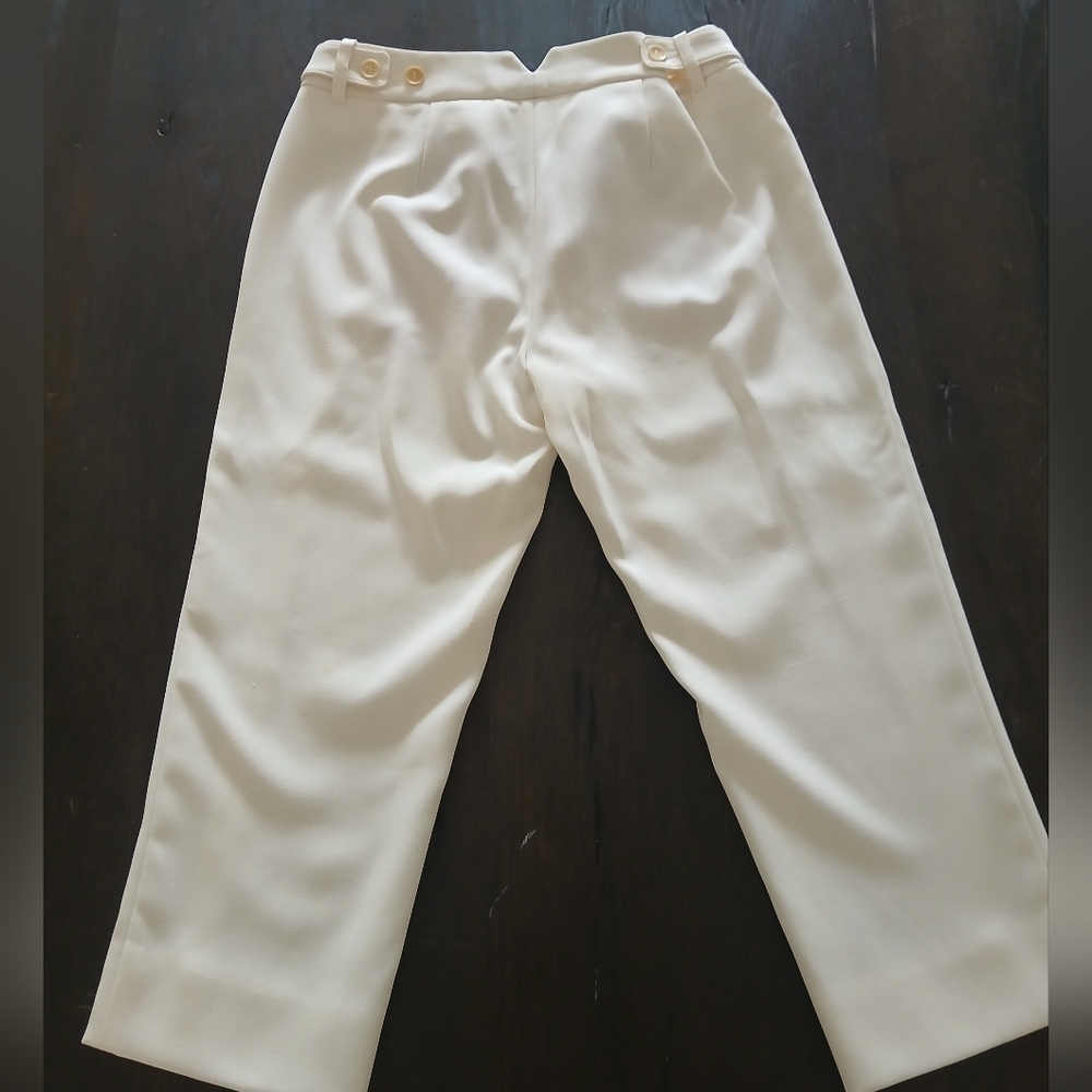 BCBGMAXAZRIA White Women's Capri Dress Pants Trousers Size:0 - Picture 13 of 13